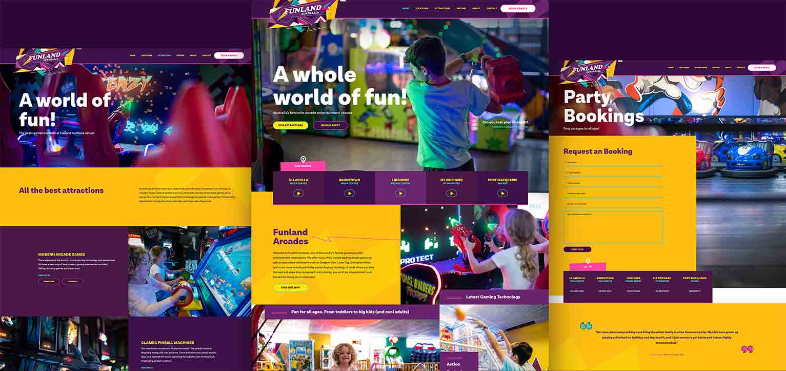 Funland Australia - a project by Ulladulla Web Design