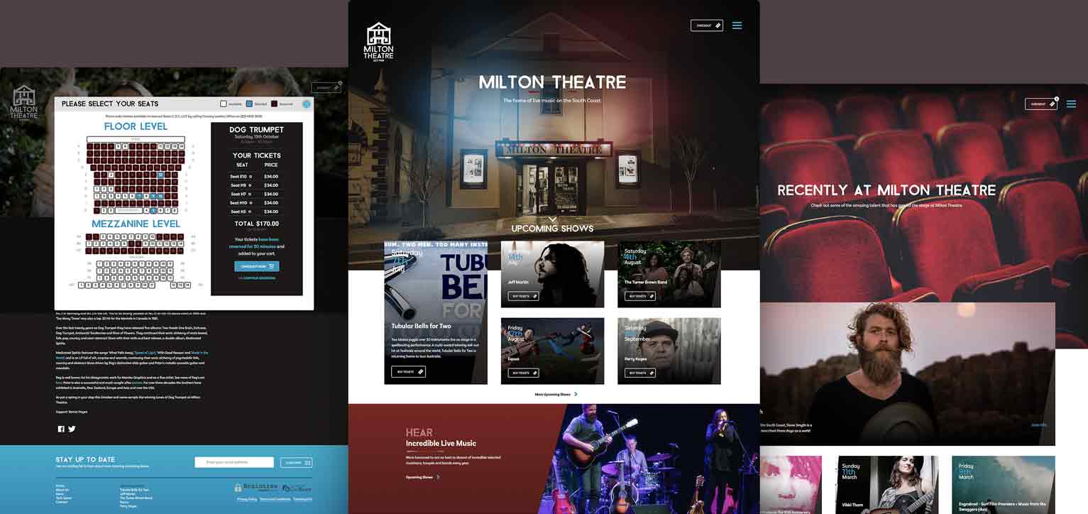 Milton Theatre - a project by Ulladulla Web Design