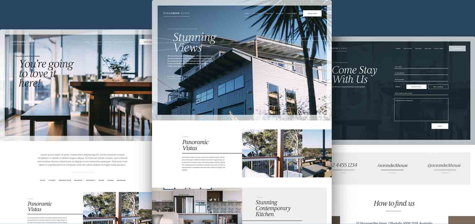 Oceandeck House - a project by Ulladulla Web Design