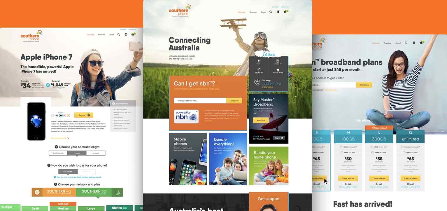 Southern Phone - a project by Ulladulla Web Design