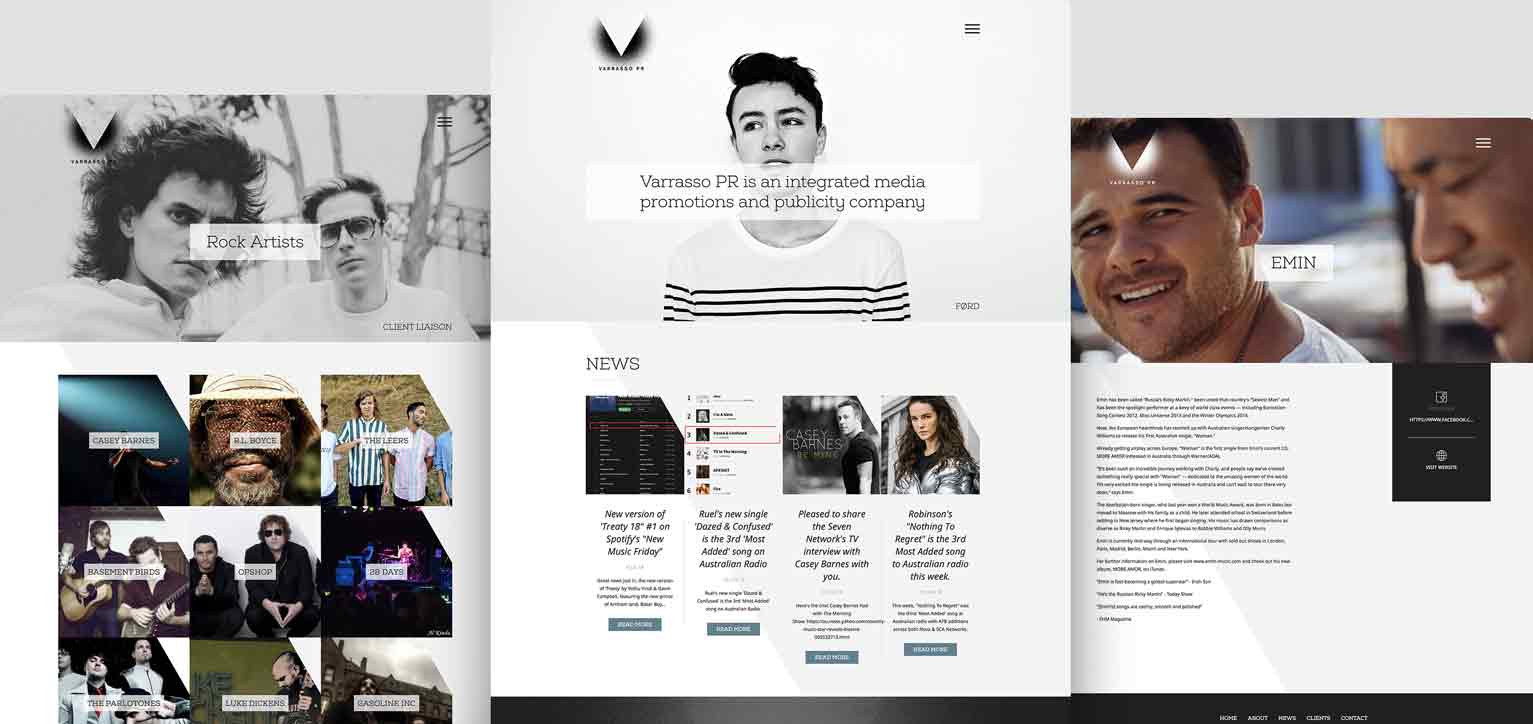 Varrasso PR - a project by Ulladulla Web Design