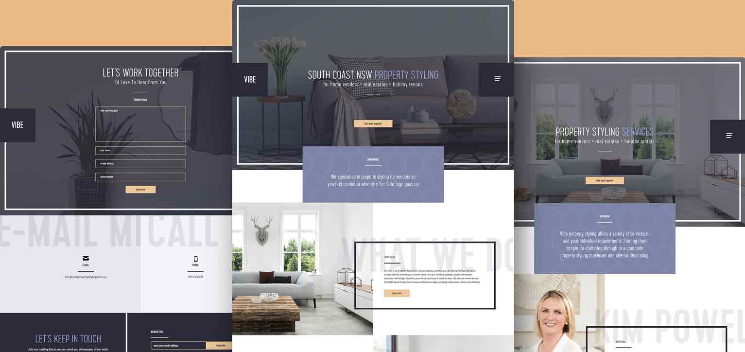 Vibe Property Styling - a project by Ulladulla Web Design
