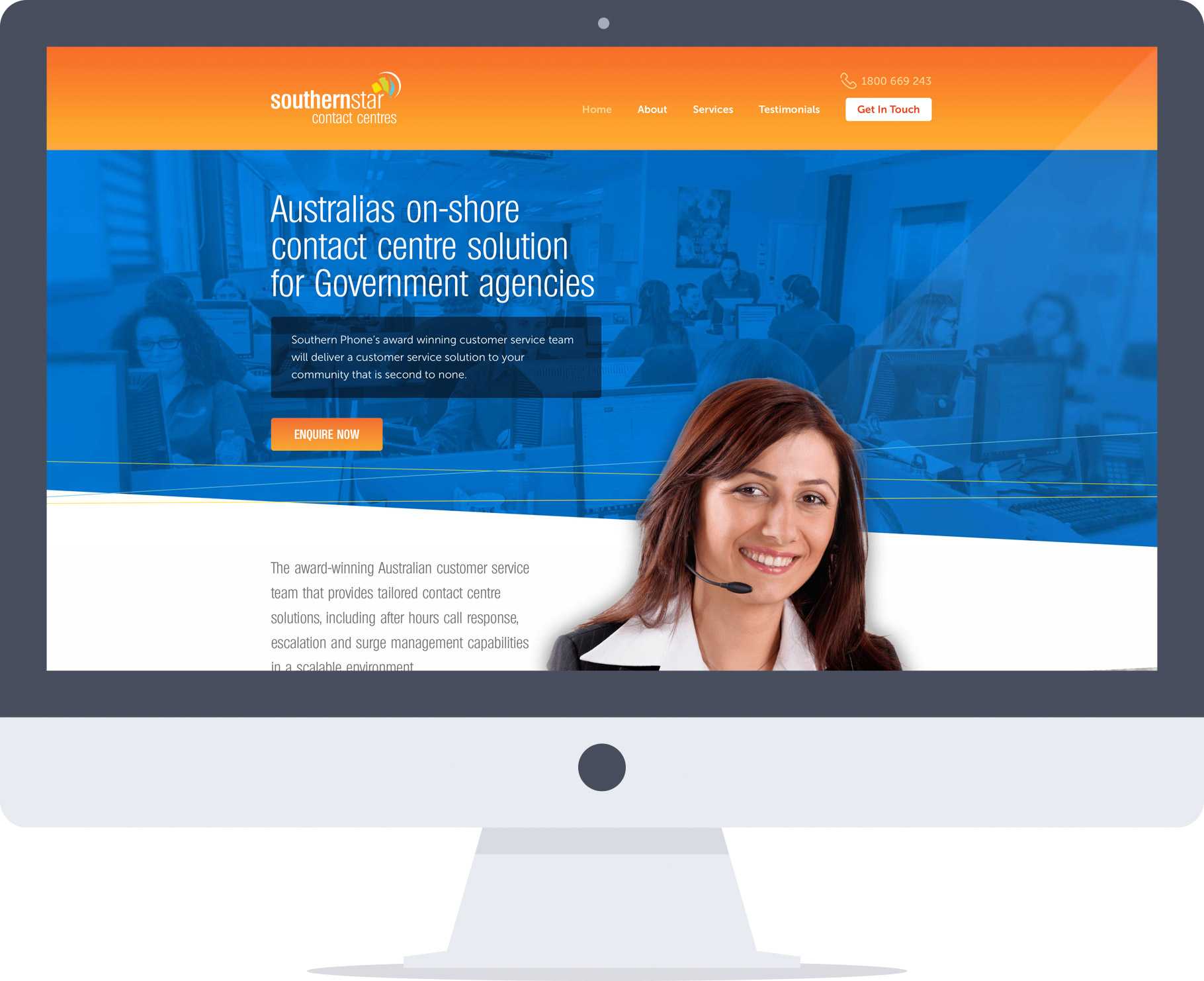 Southern Contact Call Centres Designed by Ulladulla Web Design