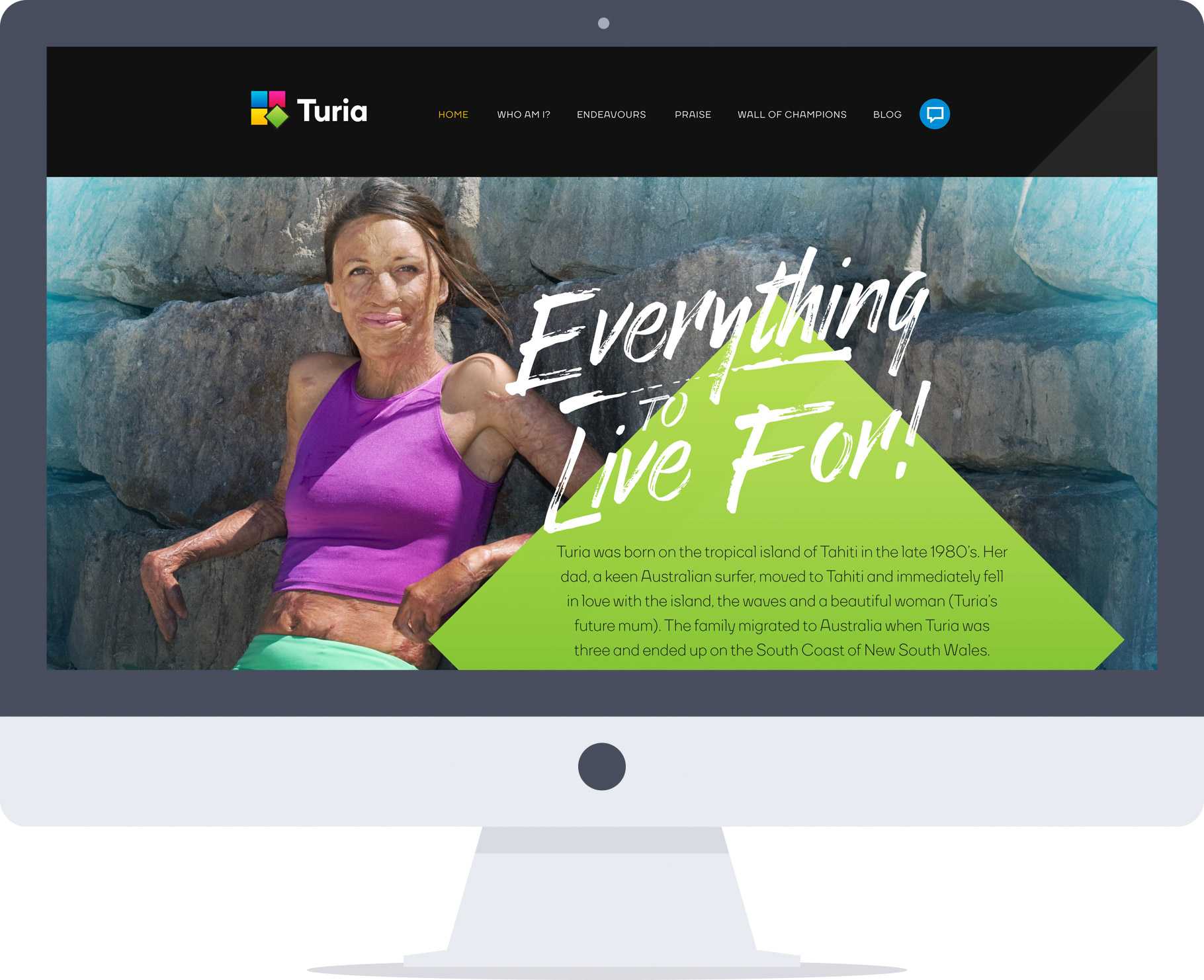 Turia Pitt Designed by Ulladulla Web Design